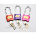 Meilleur prix Color Painted Long Shackle Round Corner Iron Padlock